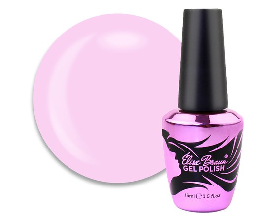 Изображение  Camouflage base for gel polish Elise Braun Cover Base No. 36 pink lilac, 10 ml, Volume (ml, g): 15, Color No.: 36