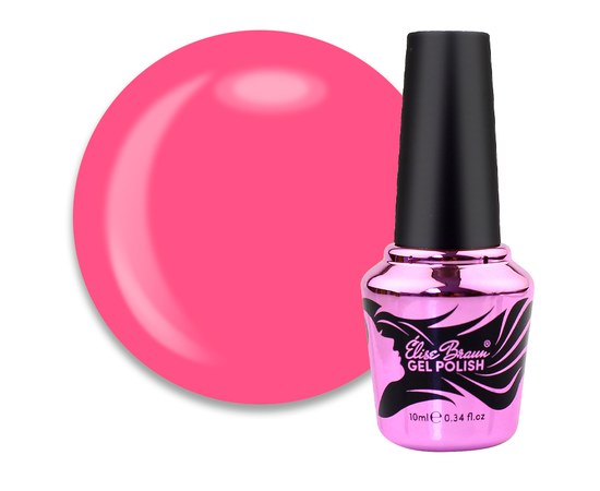 Зображення  База камуфлююча для гель-лаку Elise Braun Cover Base №42 соковитий рожевий, 10 мл, Об'єм (мл, г): 10, Цвет №: 042