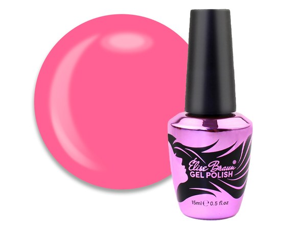 Изображение  Camouflage base for gel polish Elise Braun Cover Base No. 44 deep pink, 10 ml, Volume (ml, g): 15, Color No.: 44