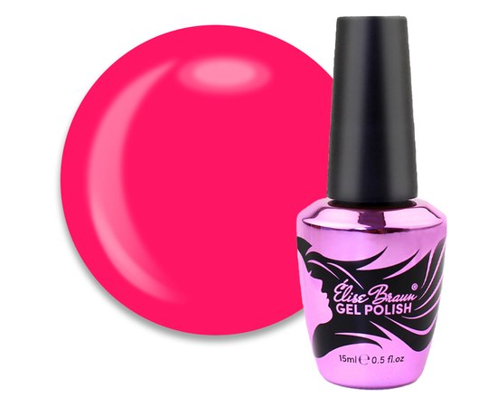 Изображение  Camouflage base for gel polish Elise Braun Cover Base No. 47 deep pink, 10 ml, Volume (ml, g): 15, Color No.: 47