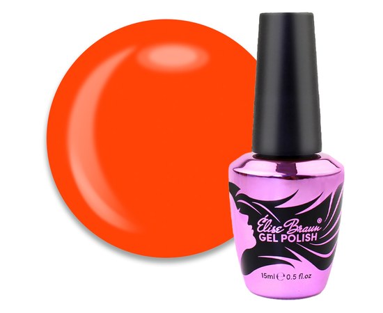 Изображение  Camouflage base for gel polish Elise Braun Cover Base No. 49 red Sicilian orange, 10 ml, Volume (ml, g): 15, Color No.: 49