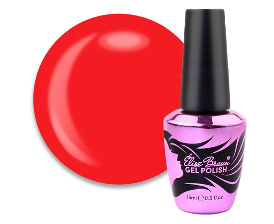 Изображение  Camouflage base for gel polish Elise Braun Cover Base No. 50 dark red, 10 ml, Volume (ml, g): 15, Color No.: 50