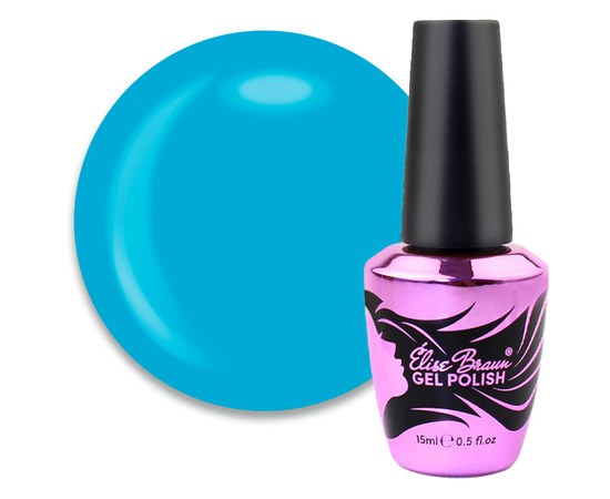 Изображение  Camouflage base for gel polish Elise Braun Cover Base No. 59 summer blue, 10 ml, Volume (ml, g): 15, Color No.: 59