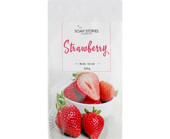 Изображение  Body scrub Soap Stories Strawberry, 200 g (package)