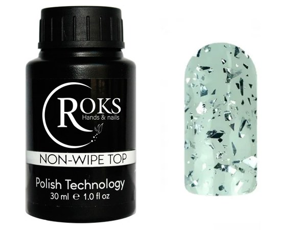 Изображение  Top for gel polish Roks Silver Top, 30 ml, Volume (ml, g): 30