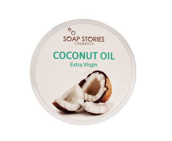 Зображення  Кокосове масло нерафіноване для волосся та тіла Soap Stories Extra Virgin, 100 г