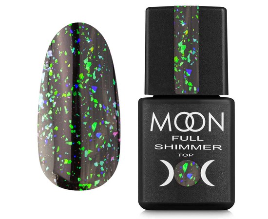 Изображение  Top with shimmer Moon Full Shimmer Top Chameleon No. 1021, 8 ml, Volume (ml, g): 8, Color No.: 1021