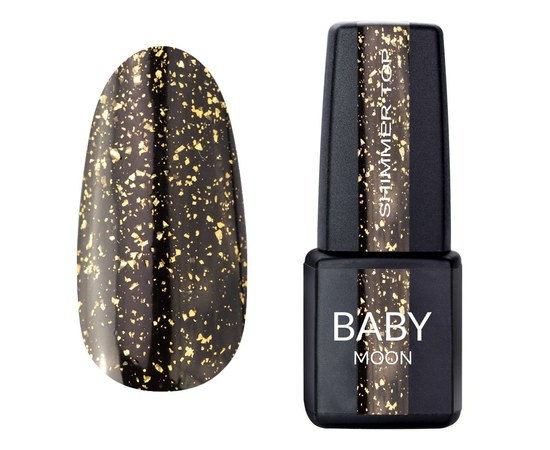 Изображение  Top with shimmer Baby Moon Shimmer Top Gold No. 020, 6 ml