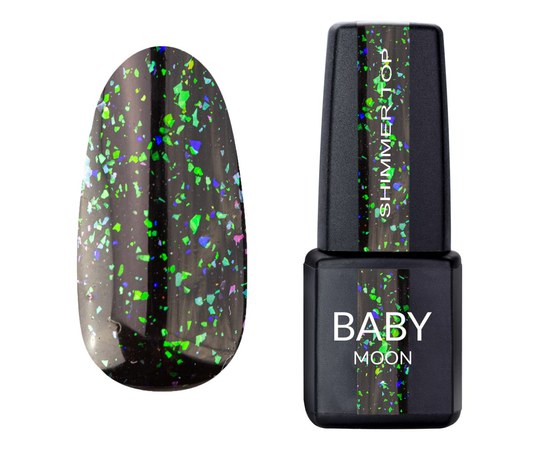 Изображение  Top with shimmer Baby Moon Shimmer Top Chameleon No. 021, 6 ml, Volume (ml, g): 6, Color No.: 21
