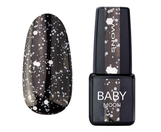 Изображение  Glossy top without sticky layer Baby Moon Snow Top Coat, 6 ml