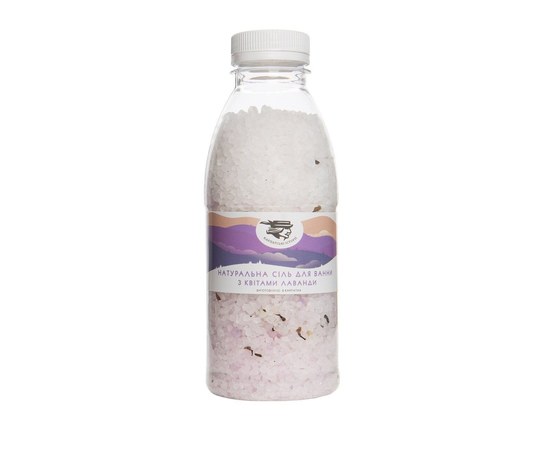 Изображение  Соль натуральная для ванны Soap Stories с цветами лаванды, 600 г
