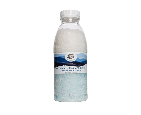Изображение  Natural bath salt Soap Stories with blueberries, 600 g