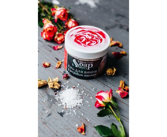 Изображение  Bath salt Soap Stories Rose, 450 g