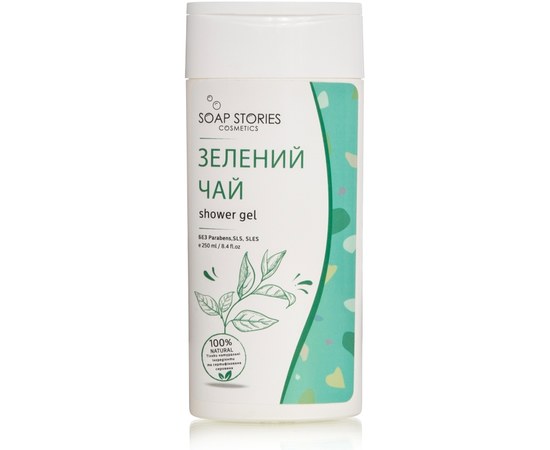Изображение  Shower gel for women Soap Stories Green tea, 250 ml