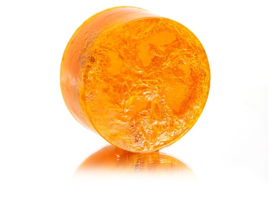 Изображение  Handmade soap-puck with loofah "Orange" Soap Stories, 140 g
