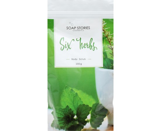 Изображение  Body scrub Soap Stories 6 Herbs, 200 g (package)