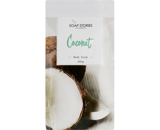 Изображение  Body scrub Soap Stories Coconut, 200 g (package)