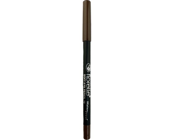 Зображення  Олівець для очей м'який водостійкий Florelle Soft Eye Pencil WP 10 коричневий, 1.2г, Об'єм (мл, г): 1.2, Цвет №: 10