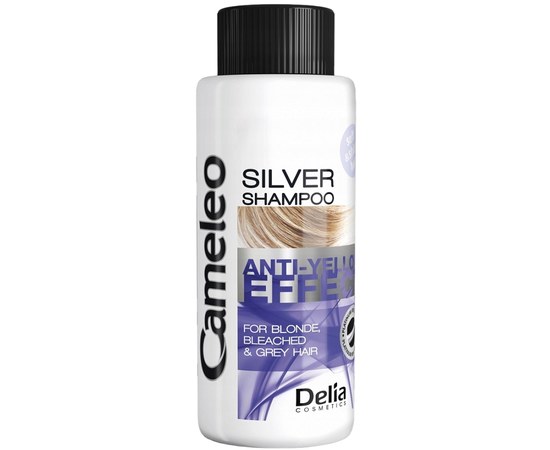 Изображение  Кератиновый шампунь для светлых волос Delia Cameleo Silver Anti-Yellow Effect, 50 мл, Объем (мл, г): 50