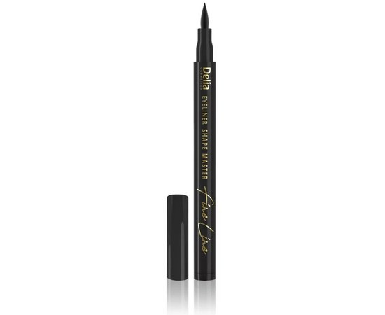 Изображение  Eyeliner felt-tip pen Delia Shape Master Fine Line Black black, 2 ml