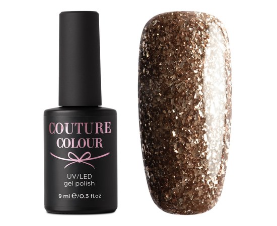 Изображение  Gel polish Couture Color Jewelry J07 (antique gold with sparkles), 9 ml, Volume (ml, g): 9, Color No.: J07