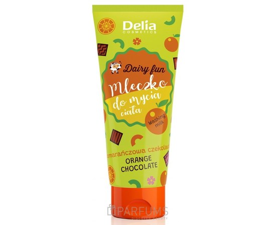 Зображення  Молочко для душу Delia Dairy Fun Апельсиновий шоколад, 200 мл