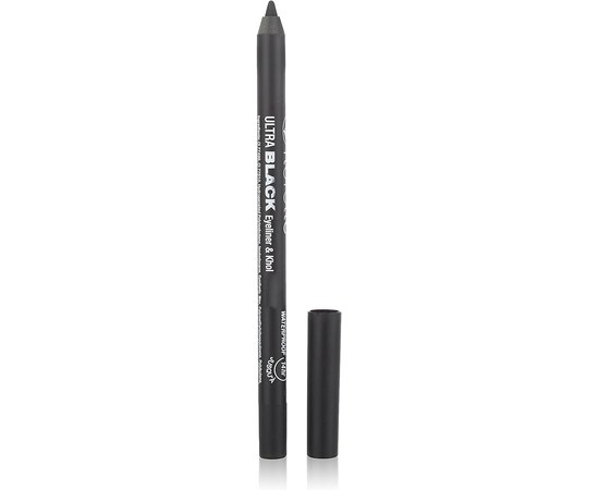 Зображення  Водостійкий олівець для очей Florelle Ultra Black Eyeliner & Khol Waterproof ультрачорний, 1.2 г