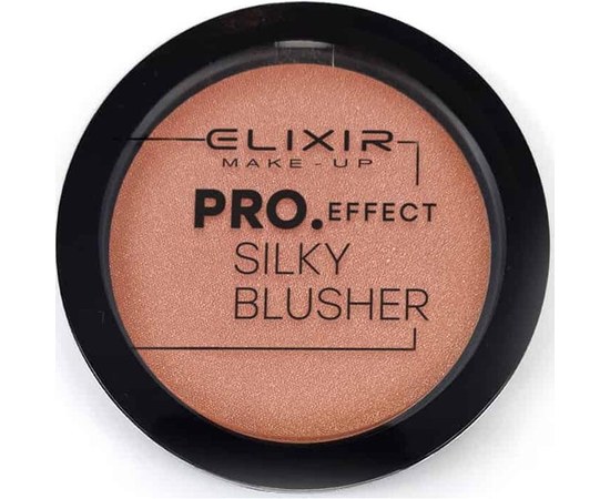 Зображення  Рум'яна для обличчя Elixir Pro. Effect Silky Blusher 104 Tropical Grow, 12 г, Об'єм (мл, г): 12, Цвет №: 104