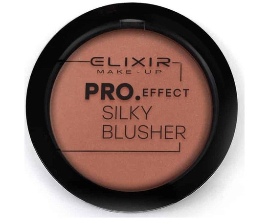 Зображення  Рум'яна для обличчя Elixir Pro. Effect Silky Blusher 105 Bronze, 12 г, Об'єм (мл, г): 12, Цвет №: 105