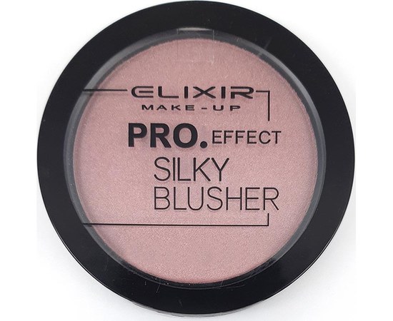 Изображение  Румяна для лица Elixir Pro. Effect Silky Blusher 313 Linen, 12 г, Объем (мл, г): 12, Цвет №: 313
