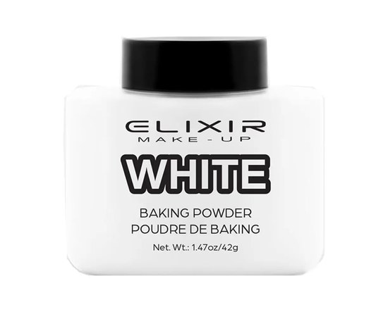 Зображення  Розсипчаста пудра Elixir White Baking Powder 773, 25 г, Об'єм (мл, г): 25, Цвет №: 773