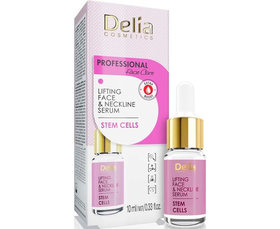 Изображение  Rejuvenating lifting serum for face and neck Delia Face Care Stem Sells Intensive Serum, 10 ml