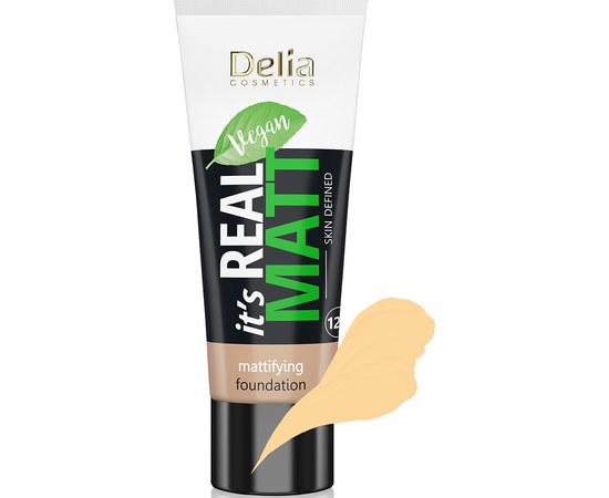 Изображение  Foundation Delia Real Matt Porcelain 101, 30 ml, Volume (ml, g): 30, Color No.: 101