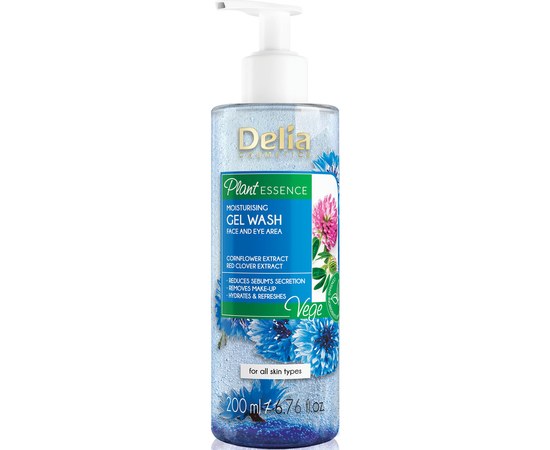 Изображение  Delia Plant Essence moisturizing face wash gel, 200 ml