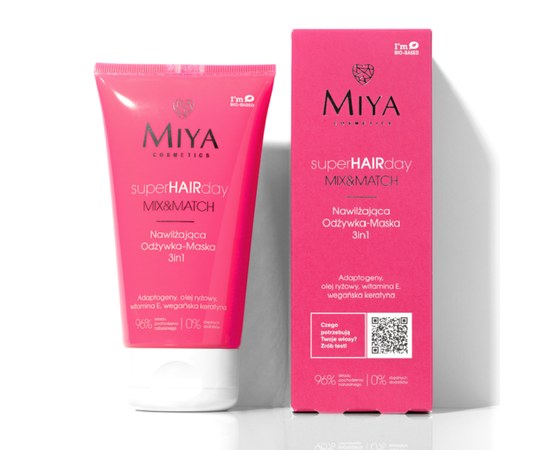 Изображение  Conditioner mask3in1 hair moisturizing Miya superHAIRday, 150 ml