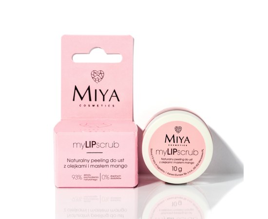 Изображение  Natural lip scrub with oils and mango butter Miya myLIPscrub, 10 g