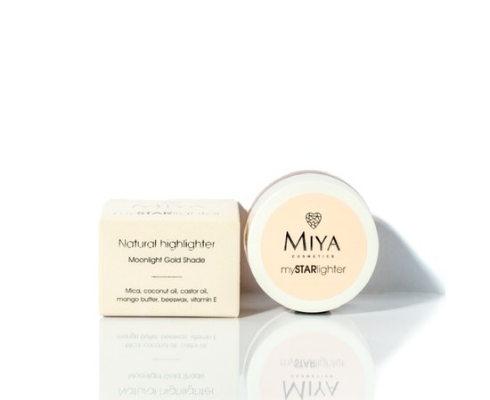 Изображение  Хайлайтер кремовый Miya mySTARlighter Naturalny moonlight gold (лунное золото), 4 г, Объем (мл, г): 4, Цвет №: moon gold