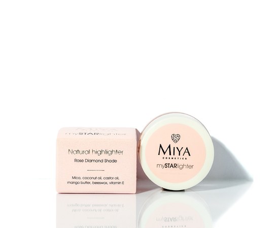 Изображение  Хайлайтер кремовый Miya mySTARlighter Naturalny rose diamond (розовый диамант), 4 г, Объем (мл, г): 4, Цвет №: pink diamond