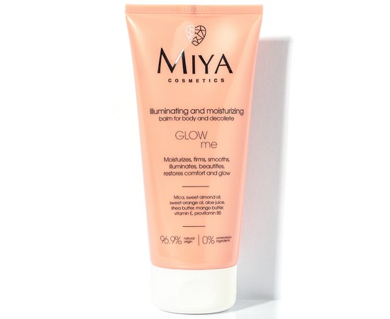Изображение  Lighting and moisturizing balm for body and décolleté Miya GLOWme, 200 ml