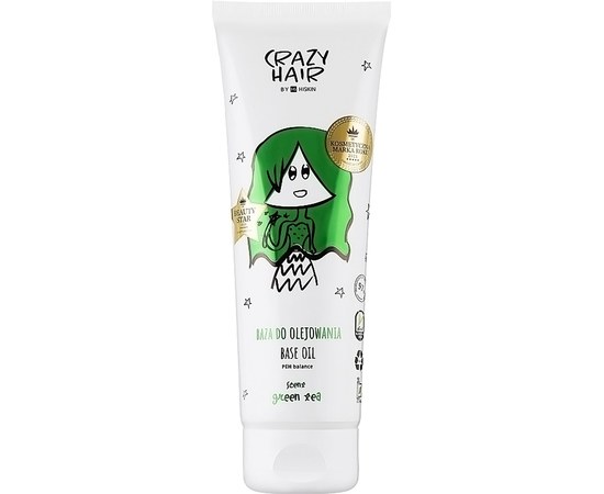 Зображення  Гель-основа для змащування волосся "Зелений чай" HiSkin Crazy Hair Green Tea, 250 мл
