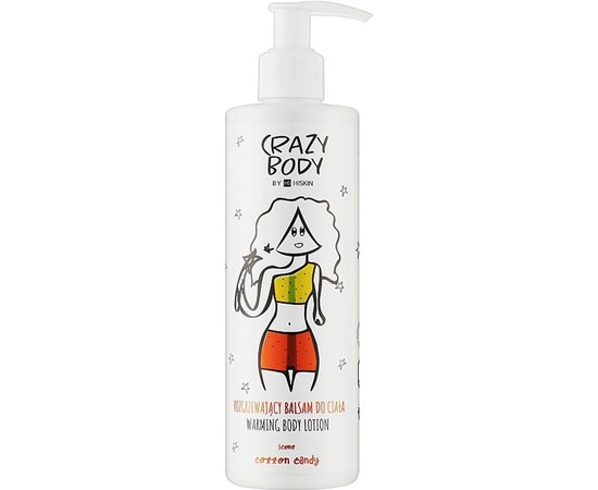 Изображение  Anti-cellulite warming body lotion "Cotton candy" HiSkin Crazy Body Warming Body Lotion Cotton Candy, 300 ml