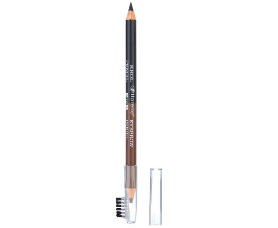 Изображение  Карандаш для глаз и бровей Florelle Khol 2 in 1 Eyebrow Pencil черный/коричневый, 1.8 г
