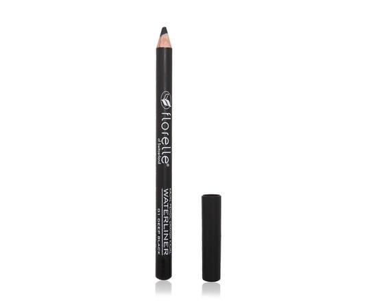 Зображення  Олівець для очей Florelle Waterliner Kajal Pencil 01, 1.14 г, Об'єм (мл, г): 1.14, Колір: 01