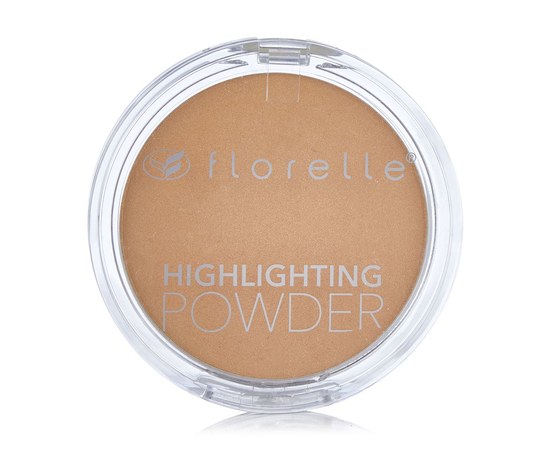 Изображение  Компактный хайлайтер для лица Florelle Highlighting Powder 12 caramel, 8 г, Объем (мл, г): 8, Цвет №: 12