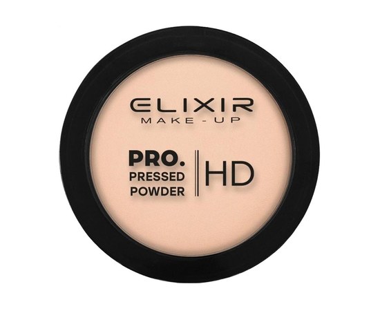 Зображення  Компактна пудра для обличчя Elixir Pro. Pressed Powder HD 200 Milky Sweet, 9 г, Об'єм (мл, г): 9, Цвет №: 200