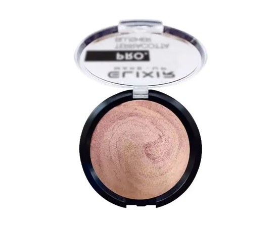 Изображение  Elixir Pro. Terracotta Blusher face blush with shimmer 004 Aquarius, 6.5 g, Volume (ml, g): 45052, Color No.: 4