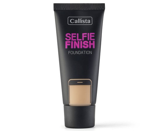 Изображение  Тональный крем для лица Callista Selfie Finish Foundation SPF15 тон 100 Natural Beige, 25 мл