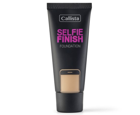 Изображение  Callista Selfie Finish Foundation SPF15 tone 100 Natural Beige, 25 ml