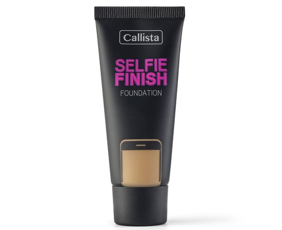 Зображення  Тональний крем для обличчя Callista Selfie Finish Foundation SPF15 тон 140 Honey Beige, 25 мл