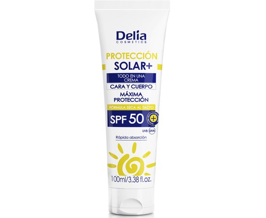 Изображение  Солнцезащитный крем Delia Sun Protect 50 SPF, 100 мл